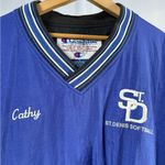 Champion Vintage  St. Denis Softball "Cathy" Pullover Windbreaker in Blue Size M Photo 2