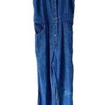 Landlubber Vintage Iconic 70s Denim Jean Bib Overalls disco size small Blue Photo 0