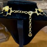 Talbots  NWOT double strand yellow and black cabochon gold tone necklace Photo 3