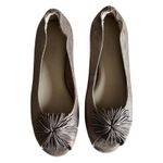 The Flexx Shoes Womens 8 Brown Shimmer Boco Loco Gold Ballet Flat Pom Pom Casual Photo 2