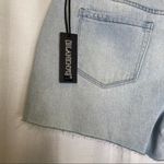 BLANK NYC Raw Hem The Fulton Denim Roll Up Shorts in Blue Steel size 28 🆕 Photo 9