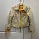 Tory Burch Cream Trimmed Sherpa Jacket Size XS Photo 1