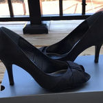 Apt. 9  black peep toe heels‎ size 9 Photo 0