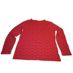 Croft & Barrow Cozy Red Scottish Terrier Dog Print Long Sleeve Pajama Top M Photo 1