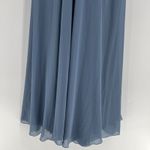 Jenny Yoo  Inesse Chiffon Gown Bridesmaid‎ Dress Stormy Blue Gray Wedding Size 6 Photo 7