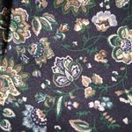 Chelsea & Theodore Navy Floral Long Sleeve Dress Blue Size L Photo 9