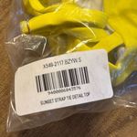 Frederick's of Hollywood NWT  Womens Small Sunset Strap Bathing Suit Top Yellow Photo 4