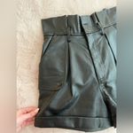Karlie Faux Leather Tie Shorts Photo 4