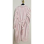 Nordstrom Stripe Hydrocotton Terry Robe in Pink Peachskin White Stripe Medium Photo 5