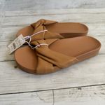 NWT J. Crew Factory Sz 6 New Crossover Pool Slide Camel BZ197 Sandal Shoes Tan Photo 2