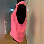 Abercrombie & Fitch Hot Pink Collared Sleeveless Button Up Tank Photo 4