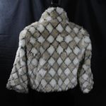 Forever 21 Glamour Pinup Style Faux Fur Checkboard Coat Size Large Juniors Photo 2