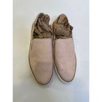 UGG  Pink “Adley” Leather Flat Slip Ons Sz 7.5 Blush Pink & Tan Suede Women's Photo 1