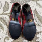 Charlotte Russe Plaid Peep Toe Heels Red Holiday Tartan Pumps Shoes 7 Photo 4