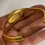 Vintage Reed & Barton Minimalist Cuff Bracelet Damascene March jonquil Flowers Photo 2