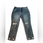 BP Women's Distressed Straight Blue Jeans Medium Wash size 20 Photo 2