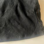 Aerie NWT Waffle Knit Lace V Back Longline Bralette Bra Black Size XL NEW Photo 1