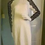 Phoebe Couture  Sz 4Long Sleeve Round Neck Knee Length Dress. #167 Photo 0