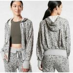 Athleta  balance cropped gray leopard Athleisure jacket Photo 1