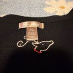 White Stag Vintage  Black V-Neck Sweater Vest with Reindeer Christmas Design Photo 2