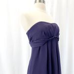 Vineyard Collection Women 4 Bridesmaid‎ Dress Strapless Purple Twist Chiffon Photo 6