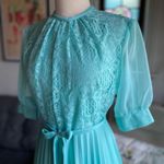 Vintage Lace Teal knee Photo 1
