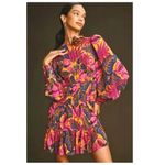 Farm Rio  Fruit Dream Long-Sleeve Mini Dress Size Medium Photo 5