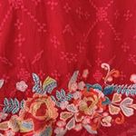 Johnny Was Gina tie neck heavily embroidered blouse NWT RARE Photo 13