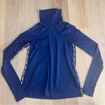 Nike  Blue & Black Pro Warm Women’s Long-Sleeve Metallic Top - Size Medium Photo 1