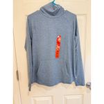 Eddie Bauer  Active Funnel Neck Pullover Hoodie Athletic‎ Top Blue Size M Photo 1