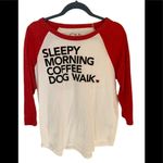 Chaser  Raglan Graphic Tee shirt Size L Red:White Photo 2