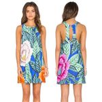Mara Hoffman  Swing Dress in Flora Blue Sz XS Photo 1