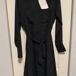 Who What Wear NWT Belted Black Dress Photo 0