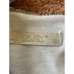 Giusy Size S Blouse Italy Pure Silk Layered Floral Print Tank Top White Photo 3