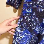 Title Nine  Dream Purple Dress Half Sleeve Floral Paisley Size Small Active Photo 5