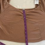 American Eagle Outfitters Tan Off-Shoulder Crop Top NWT Photo 5