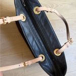 Michael Kors  Black and Tan Leather Tote Bag Photo 1