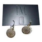 INC I.N.C. Gold/Silver Round Drop Earrings Photo 1