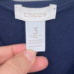 Vtg 90s  Babydoll Maxi Dress Sz 16 Chicos 3 Asymmetrical Coastal Minimal Photo 9