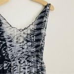 Joie  Silk Black and Gray Maxi Dress Abstract Print size S Photo 5