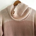 Avenue Pink and Brown Stripe Cowlneck Long Photo 2