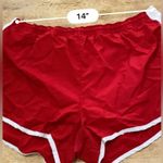 Nike Dri Fit Tempo Women’s Size Large Red Poly Running Shorts Photo 9