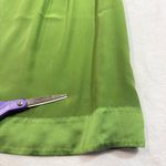 Banana Republic Vintage  S Silk Cap Sleeve Top Green Pleated Front‎ Satin Mod Y2K Photo 2