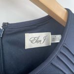 Eliza J Dress Navy Cocktail Formal Business Wedding Pleated Long Sleeve NWT SZ 6 Photo 3