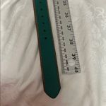 Fossil  Teal Leather Belt with Silver Buckle Sz S Photo 3
