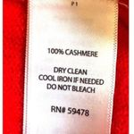 Max Studio CASHMERE LOVERS! Beautiful Red Long Sleeve Sweater Size USA Med Photo 5