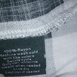 Rock & Republic M Buffalo Plaid Black White Top Photo 4