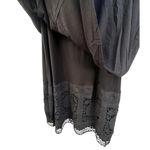 Bailey 44‎ Layered Tent Overlay Lace Trim Dress Size Medium Black Rayon Photo 6