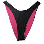 Nike Swim Color Block Reversible Sling Bikini Bottom Pink Black Size Med Photo 2