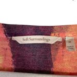 Soft Surroundings  Sz M Plein De Couleurs Sweater Tunic Top Rainbow Art to Wear Photo 4